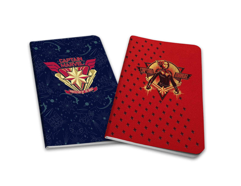 Illustration for article titled Our Best Look Yet at Captain Marvel Comes From...a Notebook?